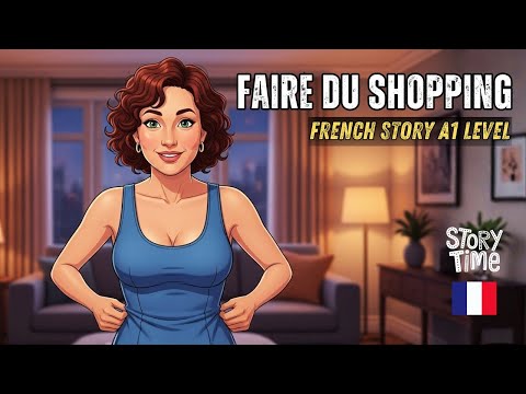 Improve Your French Listening | French Story for Beginners – Faire du Shopping (A1 Level)