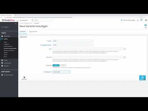 Prestashop: Was sind Varianten? Produkte in verschiedenen Farben und Größen einstellen!