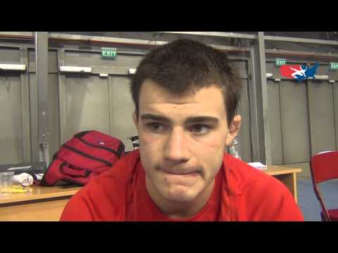 Jesse Thielke (USA) after competing at 60 kg in Greco at World Championships