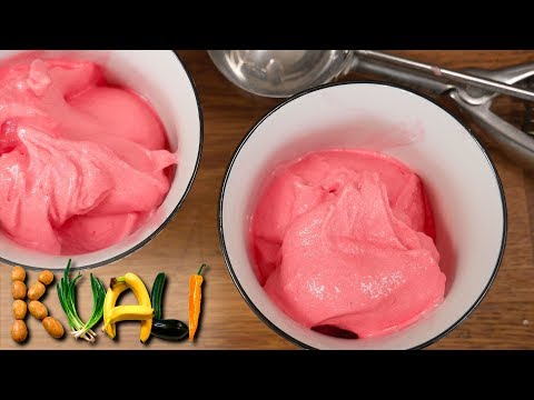 Raspberry Sherbet - My "Secret Sherbet Method"