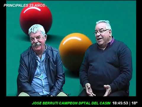 PRINCIPALES CANAL 11 DE SANTA LUCIA CON JOSE BERRUTTI CAMPEON DE BILLAR 26 DE AGOSTO DE 2019