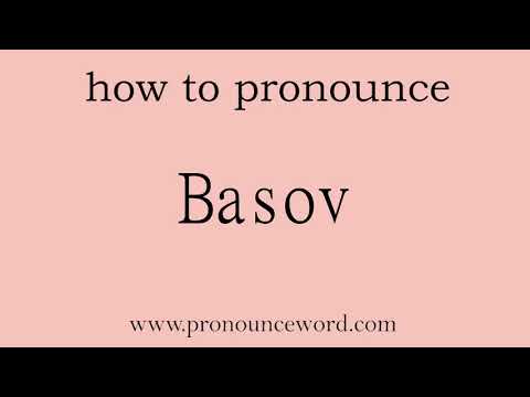 how to pronounce the english word  Basov.amazing resource.learn from me.