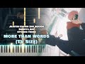 Jujutsu Kaisen 2nd Season ED 2『more than words』Hitsujibungaku (TV Size) [piano]