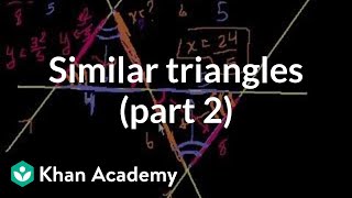 Similar triangles (part 2)