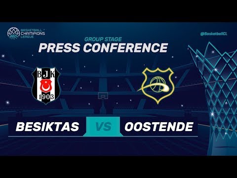 Besiktas Sompo Japan v Oostende - Press Conference - Basketball Champions League 2017-18