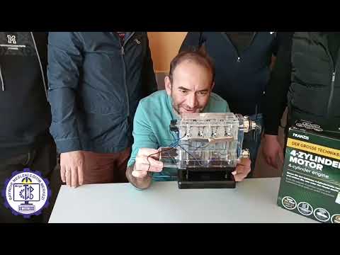 4 silindir motor çalışması / Franzis 4-Zylinder-Motor