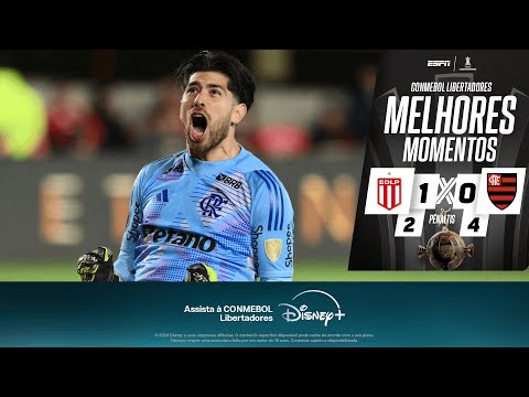 Gols e lances de Estudiantes x Flamengo