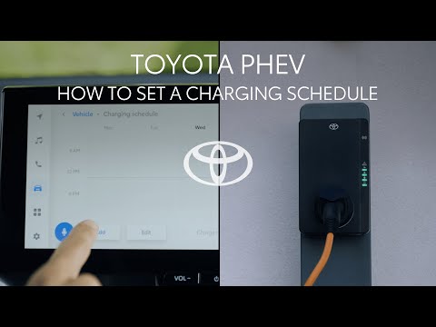 Toyota PHEV or Plug-In Hybrid : How to set up a charging schedule