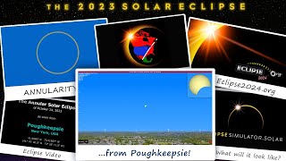 The Annular Solar Eclipse of October 14, 2023 from Poughkeepsie, NY