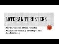 Lateral Thruster Bow And Stern Thruster
