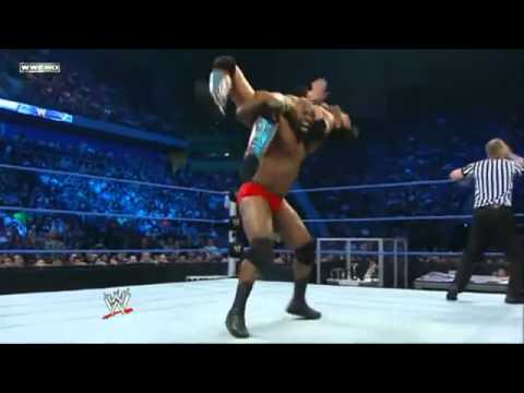 Ezekiel Jackson hits a Torture Rack on Justin Gabriel