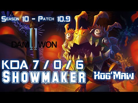 DWG Showmaker KOG'MAW vs ZOE Mid - Patch 10.9 KR Ranked