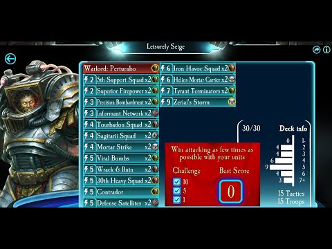 Challenge Deck 1: Leisurely Siege