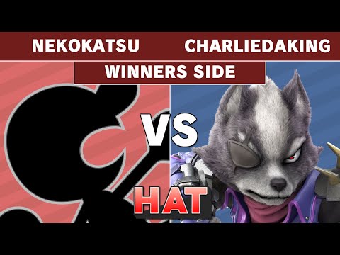 HAT 97 - One Way | Nekokatsu (Game & Watch) Vs. Charliedaking (Wolf) Winners Side - Smash Ultimate