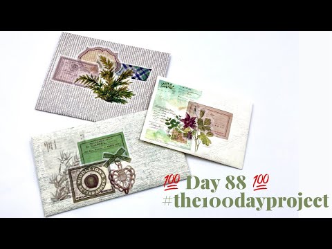 💯Day 88💯 Envelopes made from Wallpaper. Beginner friendly  :-) #the100dayproject #craftwithme
