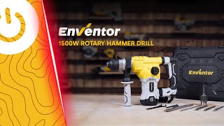 Rotary Hammer Drill Packs a Punch! The Enventor 1500W Rotary Hammer / Demolition Tool you MUST SEE 💥