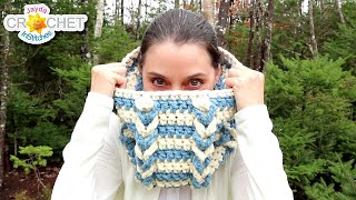 Jacob's Oversized Cowl using Wool Ease Thick & Quick by Lion Brand