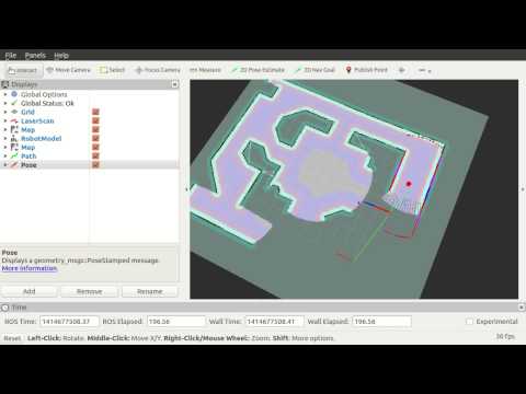 Setting up rviz visualization for x80sv navigation simulation