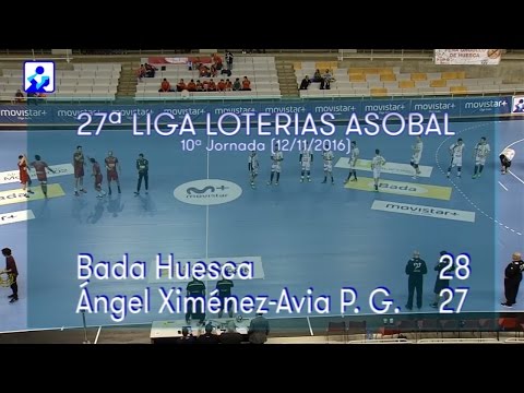 LIGA LOTERIAS ASOBAL J10 Bada Huesca - Ángel Ximénez-Avia P.G. 28 - 27
