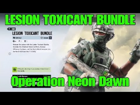 BRAND NEW Lesion Toxicant Bundle - Rainbow Six Siege