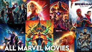 All Marvel MCU movies | Every Marvel movies 2008-2022 | Marvel movies list