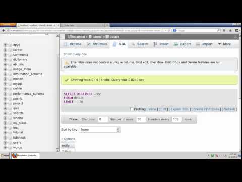 DISTINCT And LIMIT in Mysql Tamil