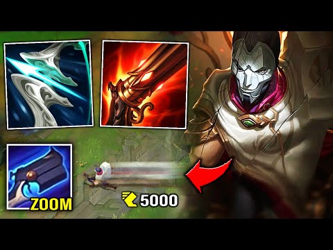 MAX MOVEMENT SPEED JHIN IS LEGIT UNCATCHABLE! (EVERY AUTO GRANTS 500 MOVE SPEED)