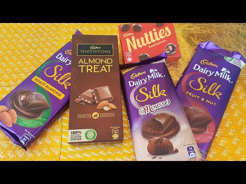 Collection of Mouthwatering Cadbury Chocolates Unwrapping - Part 2 |  Nutties, DairyMilk Silk Mousse