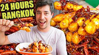 24 Hours of BANGKOK Street Food ๐น๐ญ ULTRA SPICY Thai BBQ, River Prawns & Michelin Bananas!