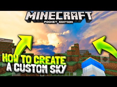 How to Create/Install custom SKY in MCPE - Realistic Sky Texture Pack - Tutorial (Minecraft PE 1.2)