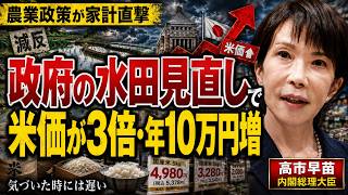 【警告】政府の『水田見直し』で食費が静かに増える。9割が見落とす家計の死角