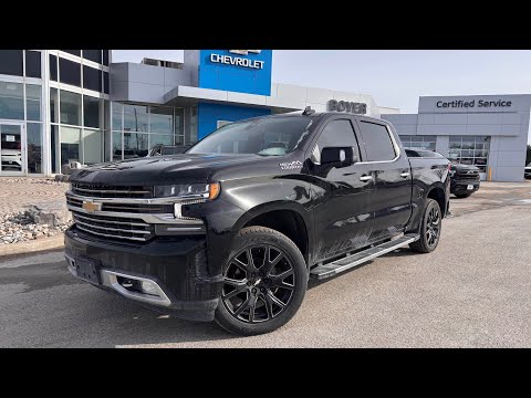 2022 Chevrolet Silverado 1500 LTD Crew Cab Short Box 4-Wheel Drive High Country in Black for sale at Boyer Chevrolet Lindsay Ltd. in Lindsay, ON