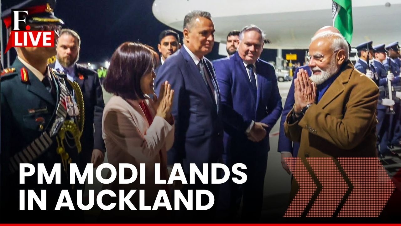 PM Modi LIVE: New Zealand Luxon Greets PM Modi as He Lands in Auckland, New Zealand