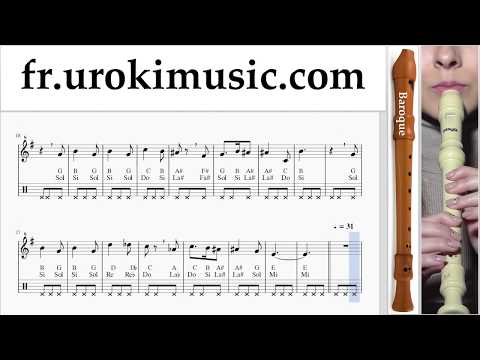 Cours de Flute à bec (B.) Harry Potter - Hedwig's Theme Tuto Partitions um-i829