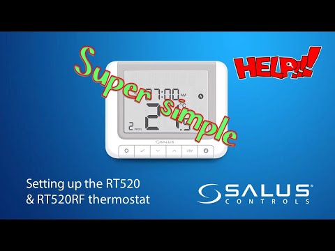 How to program a salus RT520 RF programable room thermostat the easy way.