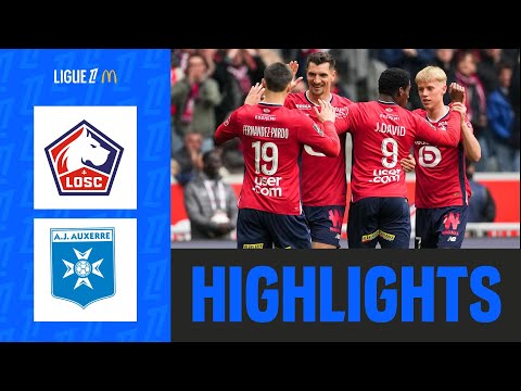 LILLE LOSC - AJ AUXERRE (3-1) - Week 30 - Ligue 1 McDonald's 24/25