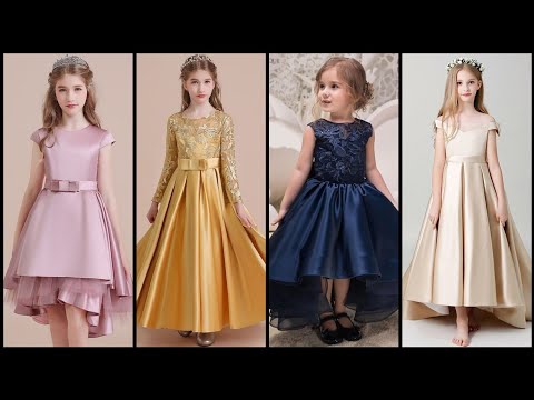 Wholesale Wholesale Kids Frock Designs Flower Girl Wedding Dresses Patterns  Baby Girl Beaded Satin Party Dress From malibabacom