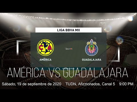 Horario Clásico América vs Chivas 2020 📺 VER EN VIVO #Guardianes2020 #Jornada11 #35 #sANGelar