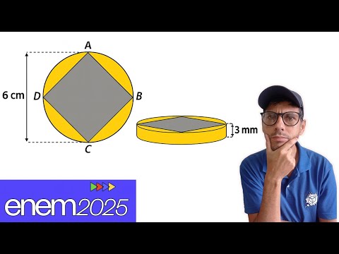 Enem 2025 Correction Question 175 on Cylinder and Coin
