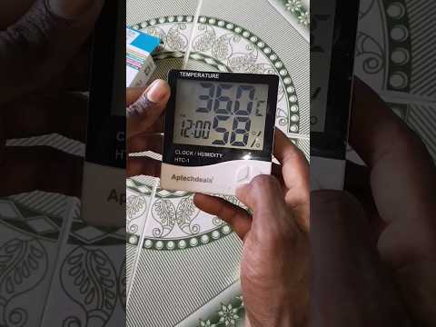 HTC Digital Thermo Hygrometer With Clock, HTC Clock