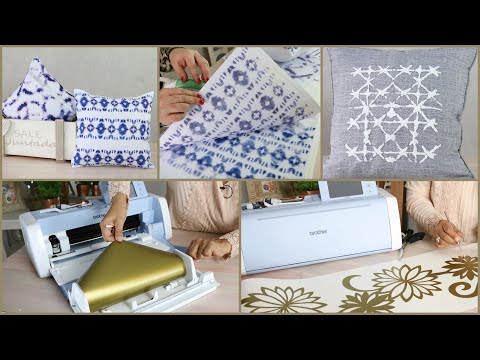 ManosalaObraTv 2019 Programa 62 - Almohadones Shibori - Batik  Scanncut - Cortar Vinilo