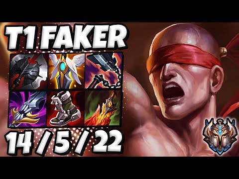 T1 Faker Lee Sin Jungle vs Xin Zhao - Patch 12.4 Korea Challenger ✅