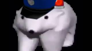 Cover art for polar bear runs from police (youtube vid)