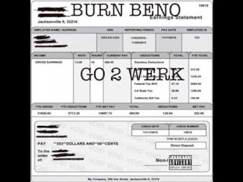 Burn Beno - Go 2 Werk (Prod by Hozay Beats)