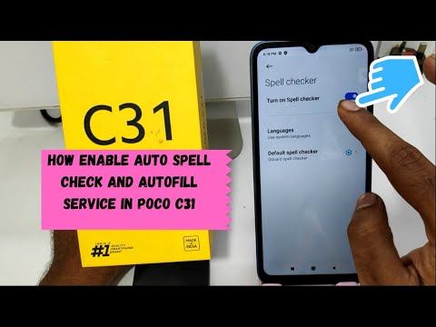 How Enable Auto spell check and Autofill Service in POCO C31| How to Use Auto Correction on POCO C31