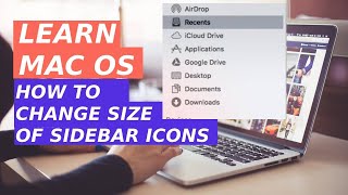 How to change side bar icon size in mac os