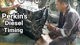 How To Timing Engine Perkins Diesel ll 4 Cylinder ll Roland repair vlog