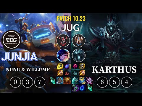 EDG JunJia Nunu & Willump vs Karthus Jungle - KR Patch 10.23