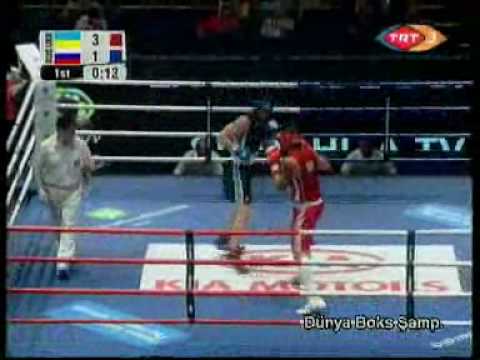 Usyk Oleksandr vs Mekhontsev Egor - World Boxing Championships Milan 2009, Semifinal 91 kg (Part 1)