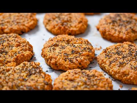 Просто натрите ЯБЛОКИ и добавьте овсянку! Вкусное и полезное овсяное печенье!
